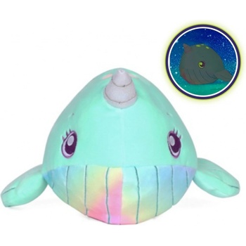 Dream Beams Svietiaci plyšák/vankúšik Veľryba Jednorožec Nickie 18cm