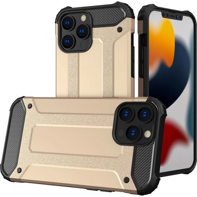 HQWear Калъф Hybrid Armor, за iPhone 13 Pro Max, златист (9111201944954)