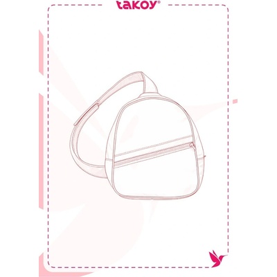 Takoy Elektronický PDF střih batoh přes rameno Teddy-UNI