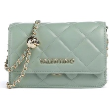 Valentino bags Ocarina prošívaná crossbody kabelka zelená