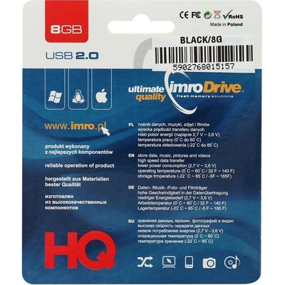 IMRO Black 8GB BLACK/8GUSB