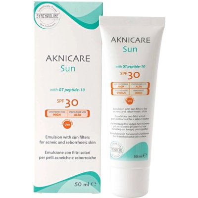 Synchroline Aknicare Слънцезащитен крем за лице за мазна кожа, SPF30, 50 ml