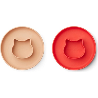 Gordon Liewood silikónových tanierov Cat apple red tuscany rose mix 2 ks