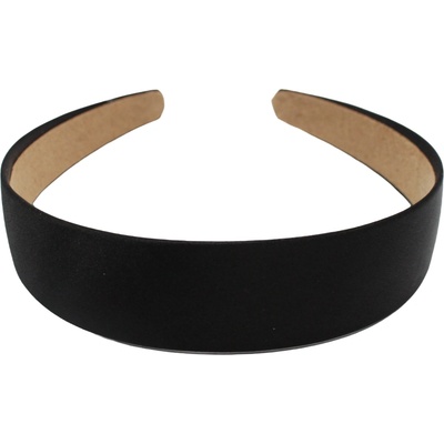 Černá saténová čelenka – Sleviste.cz