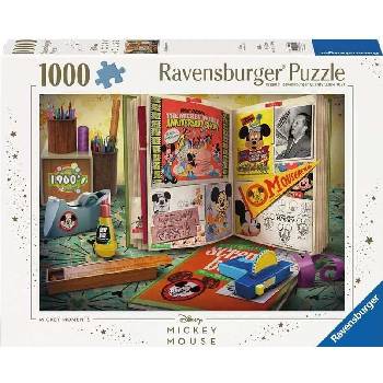Ravensburger Пъзел Ravensburger от 1000 части - Моментите на Мики Маус, 1960 (7012000842)