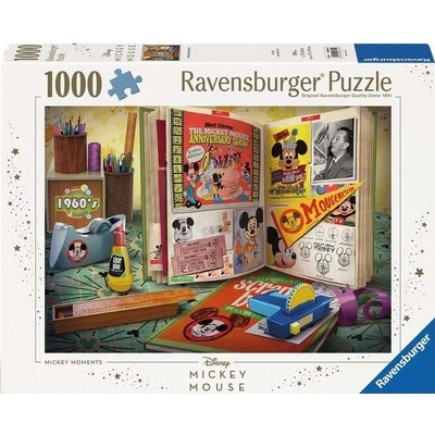 Ravensburger Пъзел Ravensburger от 1000 части - Моментите на Мики Маус, 1960 (7012000842)