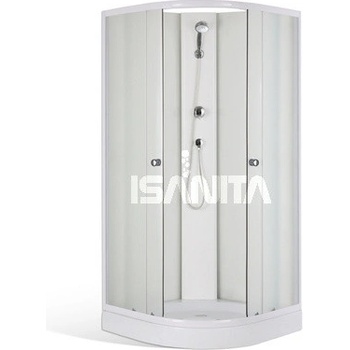 Roth Sprchovací box ERMONT 90x90 cm biela Sklo MATT GLASS Ano