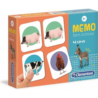 Clementoni Pexeso Memo Zvířátka z farmy