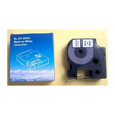 Label Tape DYMO 45013, S0720530 White / Black print 12mm x 7m comp.