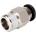 Two Trees Пневматичен метален конектор PC4-01 M10 за PTFE тръба 4mm/2mm и 4mm/3mm