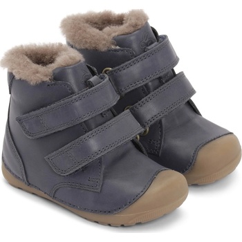 Bundgaard dětské zimní boty Petit Mid Lamb II BG303258DG tmavě modrá