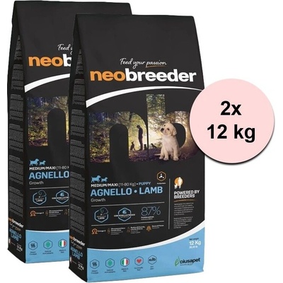 Neobreeder puppy Medium & Maxi lamb 2 x 12 kg