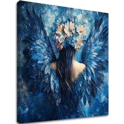 Obrazy anjelov Záhadná tvár | dokončené rukou umelca - 80x80 cm