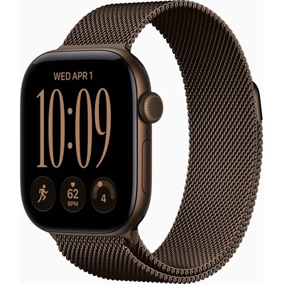 Apple Watch Series 12 Cellular 42 mm Dark Bronze Aluminum with Dark Bronze Milanese Loop MKDK4RK/A