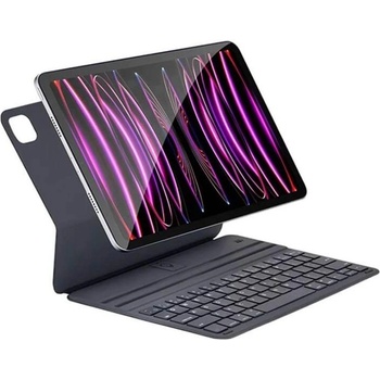 GKK Калъф с Клавиатура за iPad Air 11" 2025-2020, Smart Magnetic Keyboard Folio Case, Сив (5906615009831)