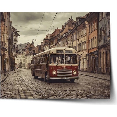 Sablio Plagát Historický autobus - 90x60 cm