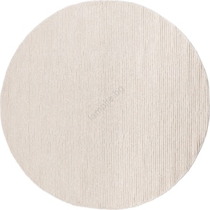 Multidecor Естествен кръгъл килим FIR WOOL, 160 см, 2600 g/m2, кремав (MU0142)