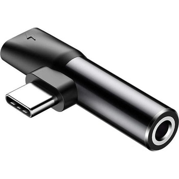 Baseus USB-C samec / USB-C samice /3,5mm Jack samice čierna (CATL41-01)