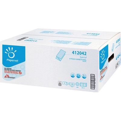 Papernet 402292 ZZ, 2 vrstvy, biele, 3150 ks