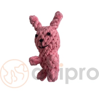 Anipro Play - Въжена играчка за кучета под формата на заек, 90 гр