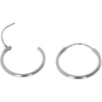 Argento Strieborné náušnice krúžky - 14 mm priemer 66558
