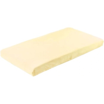 Sensillo Бебешки чаршаф с ластик Sensillo - 120 х 60 cm, жълт (SILLO-2206)