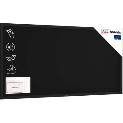 Allboards TB2010BK Černá křídová tabule 200 × 100 cm