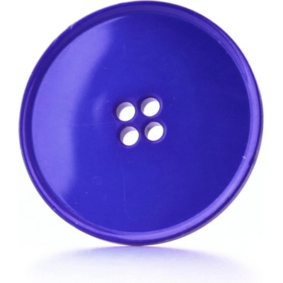 Pro Háčkování Knoflík kulatý plast 39 mm královsky modrý