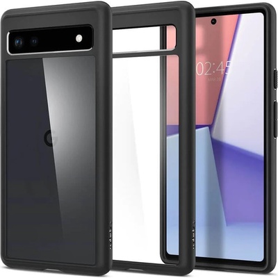 Spigen Противоударен Калъф за Google Pixel 6A, Spigen Ultra Hybrid Case, Черен (ACS04478)