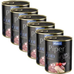 Dolina Noteci Консерва Piper Adult с треска и домати 6 x 800 г
