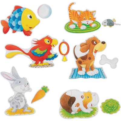 Goki Set puzzlí – Domácí zvířátka 24 díly