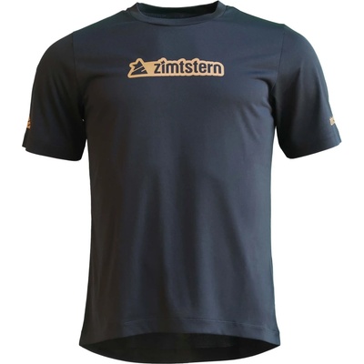 Zimtstern Мъжка фланелка с къс ръкав за колоездене Zimtstern Corez MTB Shirt S/S Cycling jersey - Pirate Black - размер XL (056-4127-0114)