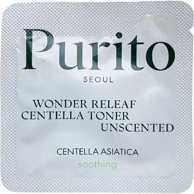 PURITO Wonder Releaf Centella Toner Unscented (sample) - Тоник без аромат с екстракт от Центела Азиатика 1мл (проба)
