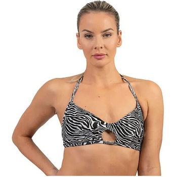 NEBBIA Ilhéus Zebra bikini top - Black (White)
