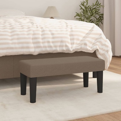 vidaXL Пейка, таупе, 70x30x30 см, плат (346620)