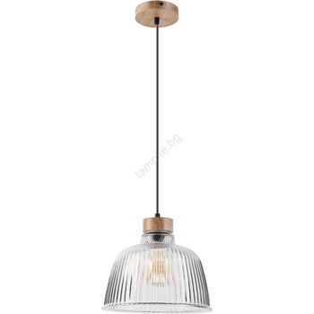 LAMKUR Пендел на кабел ASTA 1xE27/60W/230V Ø 28 см дъб (LA61481)
