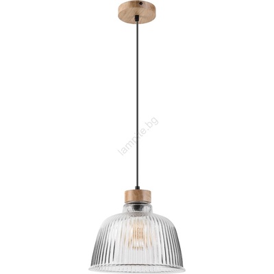LAMKUR Пендел на кабел ASTA 1xE27/60W/230V Ø 28 см дъб (LA61481)