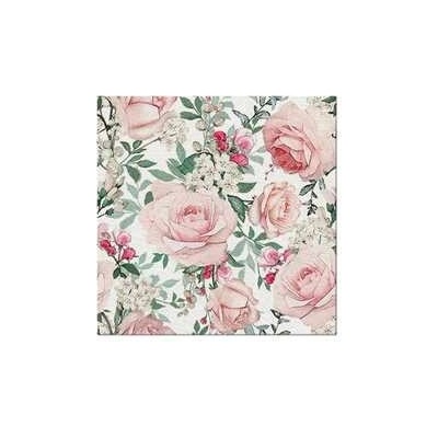 PAW AIRLAID Ubrousky Gorgeous Roses 50ks 40x40cm