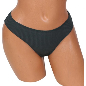 Памучна тъмнозелена прашка с рипсен ефект