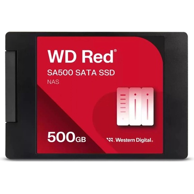 WD SSD Red 500GB 2.5 SATA 6Gb/s, Четене/Запис: 560 / 530 MB/s, TBW 350 (WDS500G1R0A-68A4W0)