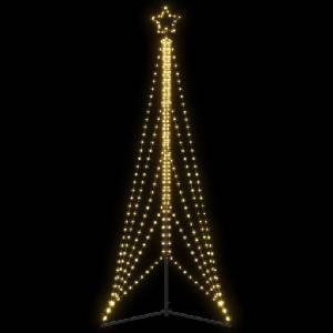 vidaXL LED коледна елха 525 светодиода топло бяло 302 см (4016416)