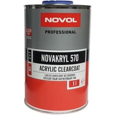 NOVOL NOVAKRYL 570 - Bezfarebný akrylový lak 1L