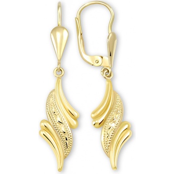 Soliter Slušivé visiace pozlátené náušnice 431 001 02263 0500000