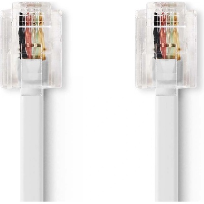 Nedis TCGB90200WT100 RJ11 Zástrčka - RJ11 Zástrčka, 10m, bílý