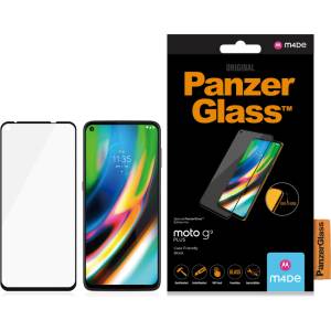 Panzer Стъклен протектор PanzerGlass за Motorola Moto G9 Plus, CaseFriendly - Черен
