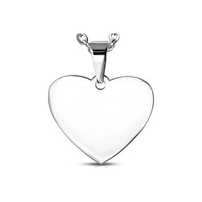 Šperky4U Ocelový přívěšek srdce 30 x 32 mm DR1292