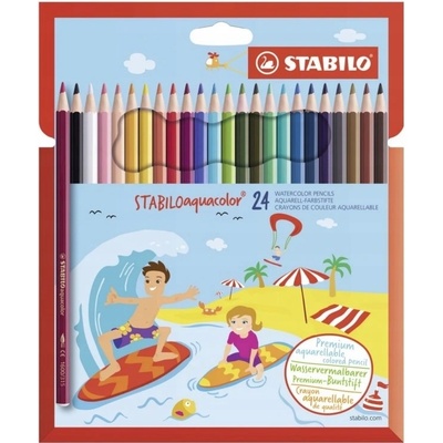 Pastelky STABILO aquacolor, súprava 24 ks v kartónovom puzdre