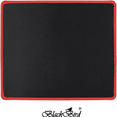 BlackBird подложка за мишка Gamer NanoGlide 21x25 см, дебелина 3 мм, с червен шев по краищата (BH1831)