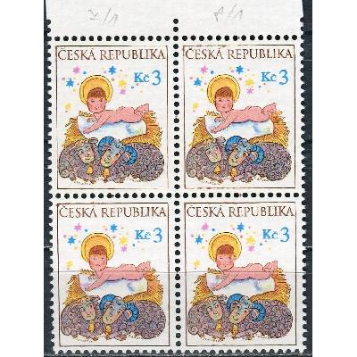 Česká pošta (1999) č. 240 ** - Česká republika - 4-bl - Vánoce - vada 7/1 a 8/1