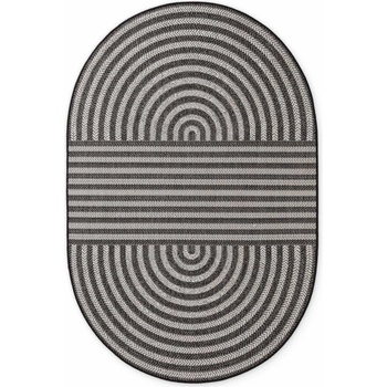 Ted Baker Черен/кремав килим за открито и закрито 160x230 cm Haringey Woodfield - Ted Baker (106392-160x230 Oval)